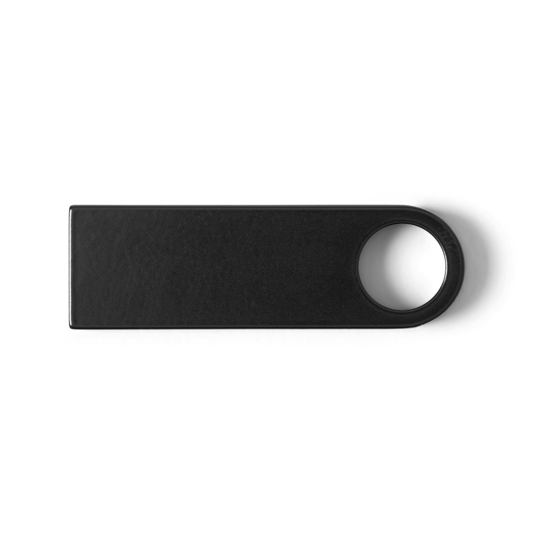 A black USB thumb drive with a capacity of 64 GB.